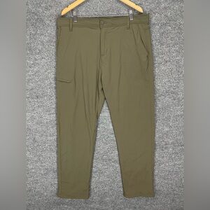 Gerry Fleece Lined Pants Men’s 38x34 Olive Green Straight Leg Softshell Outdoors